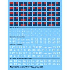 1/35 UK Royal Artillery Tactical Markings Summer 1943 - Spring 1945 (Waterslide Decals)