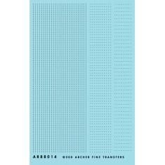 Resin on Clear Decal Film - .008 inch (.2mm) Rivets 