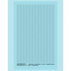 Resin on Clear Decal Film for Ho Scale Tank Car Double-Row Rivets