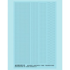 Resin on Clear Decal Film for O Scale Railcar Rivets (5/8 Inch Diameter)
