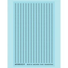 Resin on Clear Decal Film for Ho Scale Louvers (6 Inch)