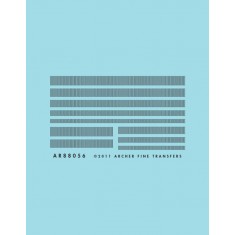 Resin on Clear Decal Film for Ho-Scale (1/87) Louver Mix