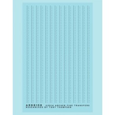 Resin on Clear Decal Film for Ho Scale Staggered Pattern Rivets