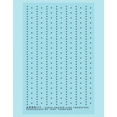 Resin on Clear Decal Film for G Scale Staggered Pattern Rivets