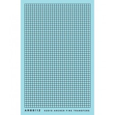 N 12" x 12" Factory Window Muntins (Resin on Clear Decal Film)