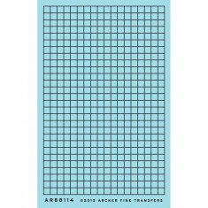 HO 12" x 12" Factory Window Muntins (Resin on Clear Decal Film)