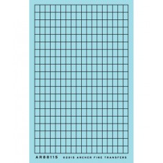 HO 12" x 18" Factory Window Muntins (Resin on Clear Decal Film)