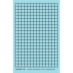 S 12" x 12" Factory Window Muntins (Resin on Clear Decal Film)