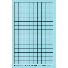 O 12" x 12" Factory Window Muntins (Resin on Clear Decal Film)