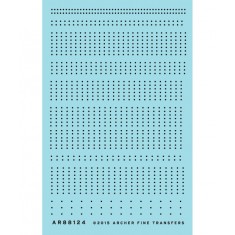 S Hopper Car Rivet Set Sheet 1 (Resin on Clear Decal Film)