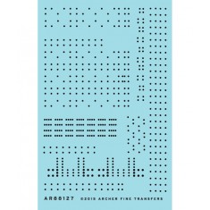 O Hopper Car Rivet Set Sheet 2 (Resin on Clear Decal Film)