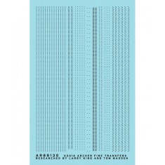 HO Pullman Car Rivet Set Sheet 1 (Resin on Clear Decal Film)