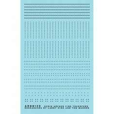 O Pullman Car Rivet Set Sheet 2 (Resin on Clear Decal Film)