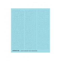 1/72 Aircraft Rivets in Circular and Spiral Pattern (Resin on Clear Decal Film)
