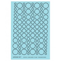 Various scales Arc Weld Beads .025 inch .64 mm wide (Resin on Clear Decal Film)