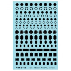 1/32 Aircraft Access Panels (Resin on Clear Decal Film)