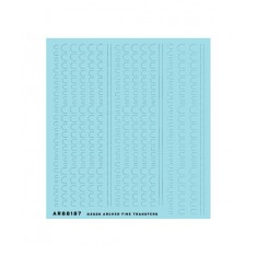 1/72 Oblong Rivet Segments (Resin on Clear Decal Film)
