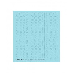 1/48 Oblong Rivet Segments (Resin on Clear Decal Film)