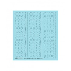 1/32 Oblong Rivet Segments (Resin on Clear Decal Film)