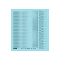 1/32 Staggered Double Row Aircraft Rivets (Resin on Clear Decal Film)