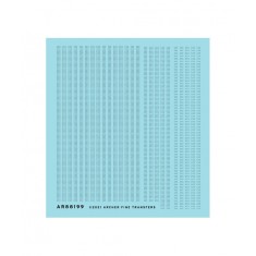 1/48 Triple Row Aircraft Rivets (Resin on Clear Decal Film)
