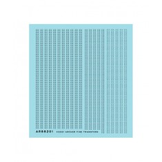 1/24 Triple Row Aircraft Rivets (Resin on Clear Decal Film)