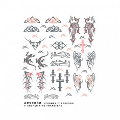 1/6 - 1/4 Celtic & Tribal Tattoos (Waterslide Decals)