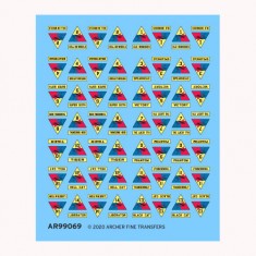 1/16 US Armour Division Patches (fabric textured appliques)