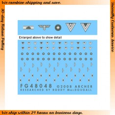 1/48 German Heer Late War Uniform Patches