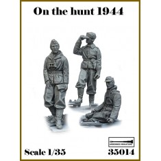 1/35 On the Hunt - WWII German Panzer Crewmen (3 figures)