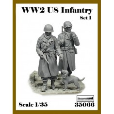 1/35 WWII US Infantry Set 1 (2 figures)