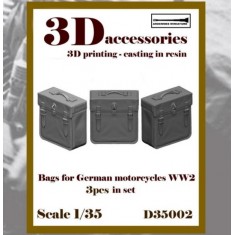 1/35 Bags for WWII German Motorcycles (3pcs)