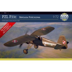 1/72 PZL P.11c ''Pursuit Brigade'' Fighter with Extensive 3D Printed Parts