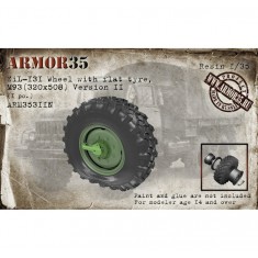 1/35 ZiL-131 Wheel with Flat Tyre, M93 (320x508) Version II (1pc)