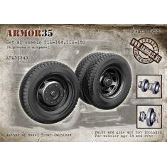 1/35 ZiL-164, ZiS-150 Wheels Set (6pcs + 1 spare)