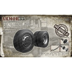 1/35 KAMAZ-43253 (biaxial) Wheel 310 (Euro), Highway Ver, Under Load