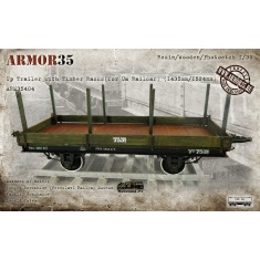 1/35 Up Trailer w/Timber Racks for Ua Railcar (1435mm/1524mm)