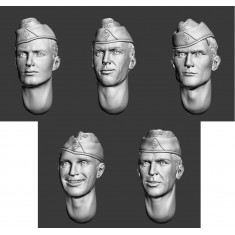 1/35 WWII German Tank Crews In Garrison Caps Vol.1