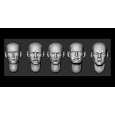 1/35 5x Bald Heads of the Wounded #1