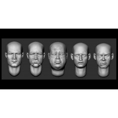 1/35 5x Bald Heads of the Wounded #2