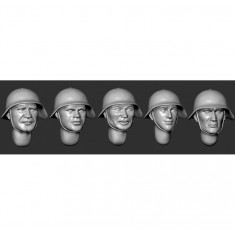 1/35 Soviet Heads in Helmets SH-36 #Set 1