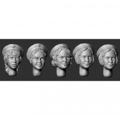 1/35 WWII Female Heads in Berets