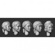 1/35 WWII Female Medical Staff Heads