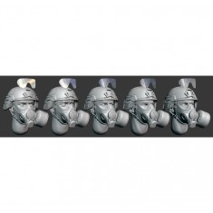 1/35 Russian Soldiers' Heads in Gas Masks Ver. 1 (5pcs)