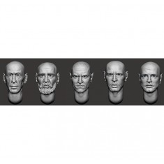 1/35 Bald Head x5 (Set 30)