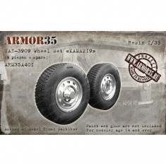 1/35 UAZ-3909 Wheel set "KAMA219" (4pcs + spare)