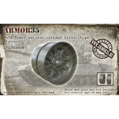 1/35 T-72 Track Rollers without Tyres Type I (6pcs)