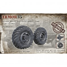 1/35 GAZ-66 Wheel Set K-70 Under Load (4pcs & 1 Spare)