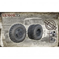 1/35 ZiL-130 Wheel set I-252B Under Load (6pcs & 1 spare)