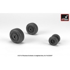 1/32 F-4C/D/E/F Phantom II Wheels w/Weighted Tyres (mid)